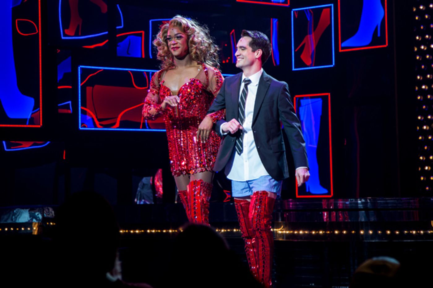 Photo Coverage: No Panic Necessary! Brendon Urie Takes First Broadway Bows in KINKY BOOTS  Image