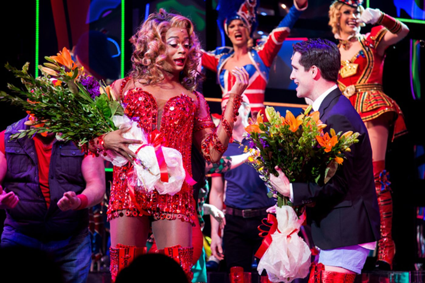 Photo Coverage: No Panic Necessary! Brendon Urie Takes First Broadway Bows in KINKY BOOTS  Image