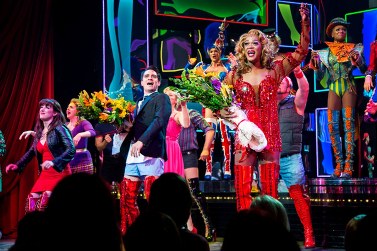 Shannon O'Boyle, Brendon Urie, J. Harrison Ghee at 