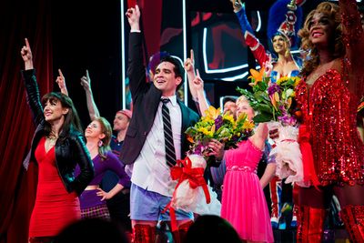 Shannon O'Boyle, Brendon Urie, J. Harrison Ghee Photo