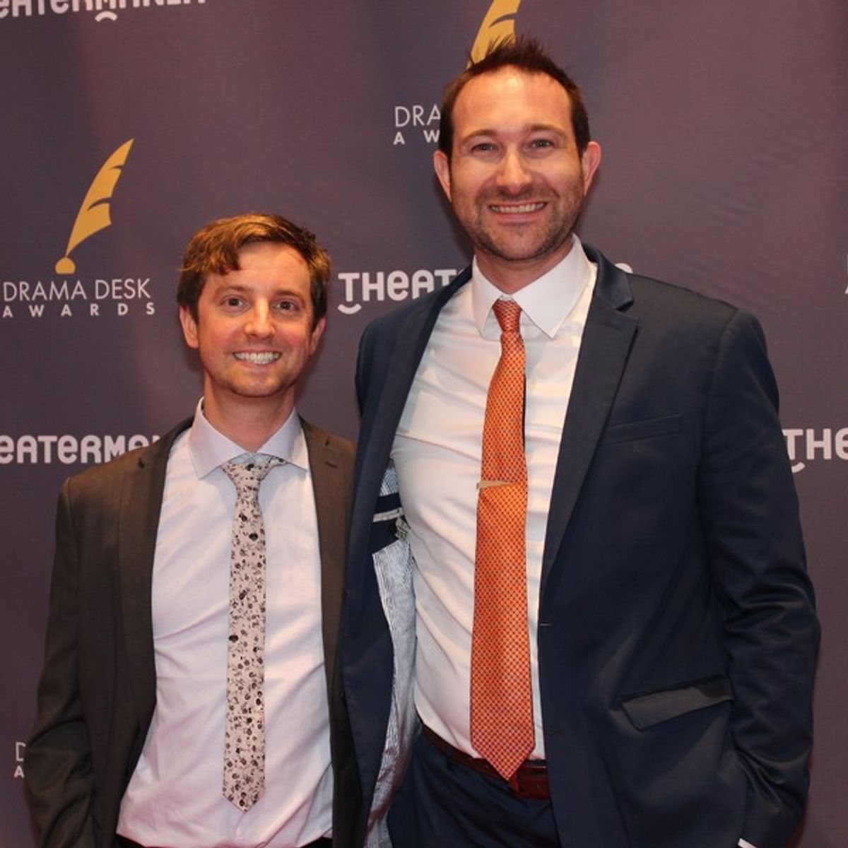 Joe Traco and Rob Rokiki at On the Red Carpet for the 62nd Annual Drama Desk Awards!