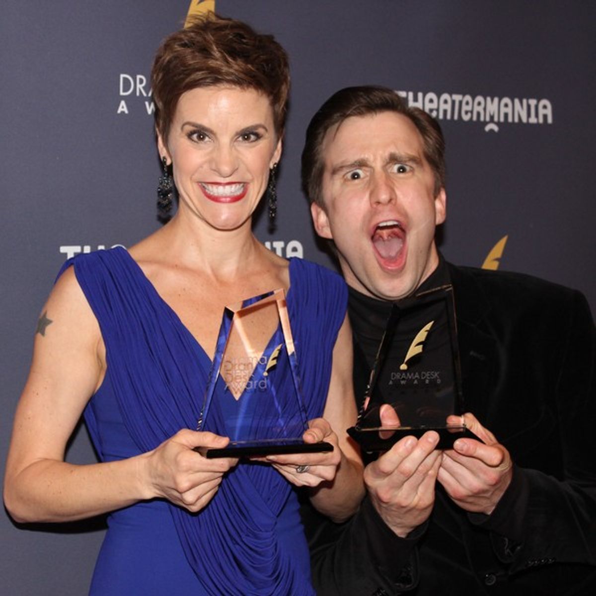 Jenn Colella and Gavin Creel at 