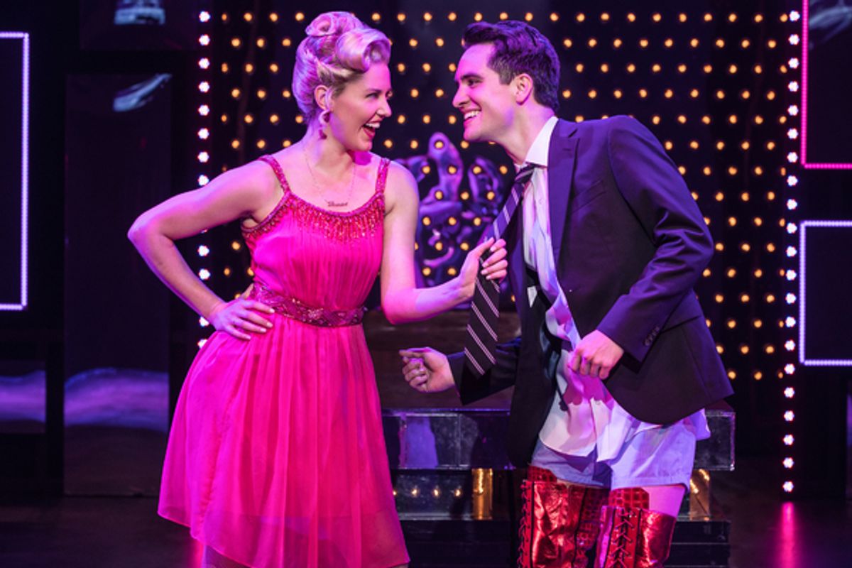Taylor Louderman and Brendon Urie at 