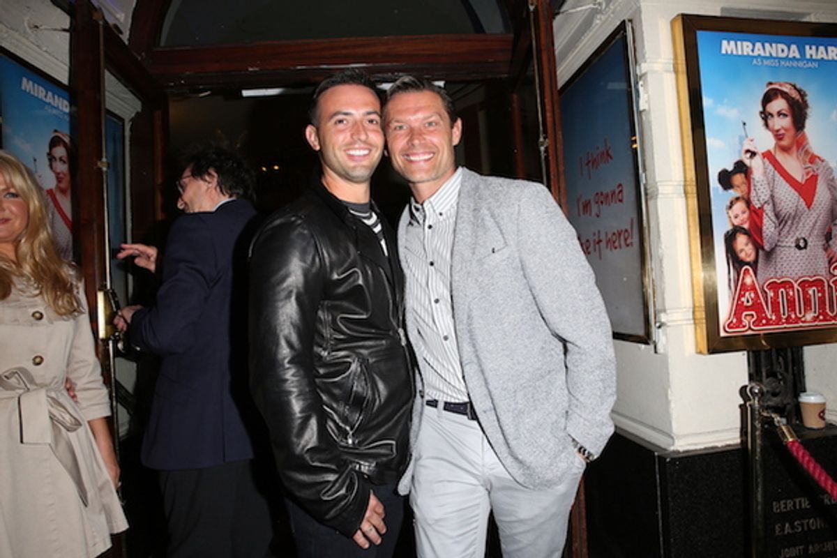 John Partridge and guest at 