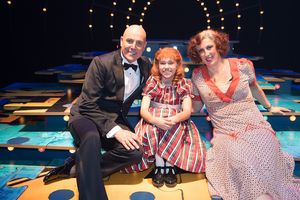 Alex Bourne, Ruby Stokes and Miranda Hart Photo