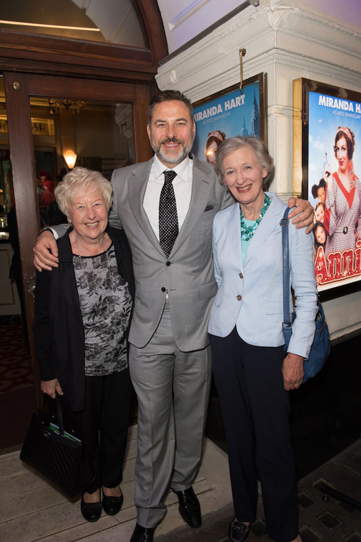 Kathleen Williams, David Walliams and Diana Hart at 