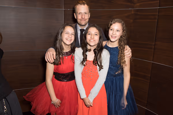 Madeleine Haynes, Nikolai Foster, Ruby Stokes and Lola Moxom Photo