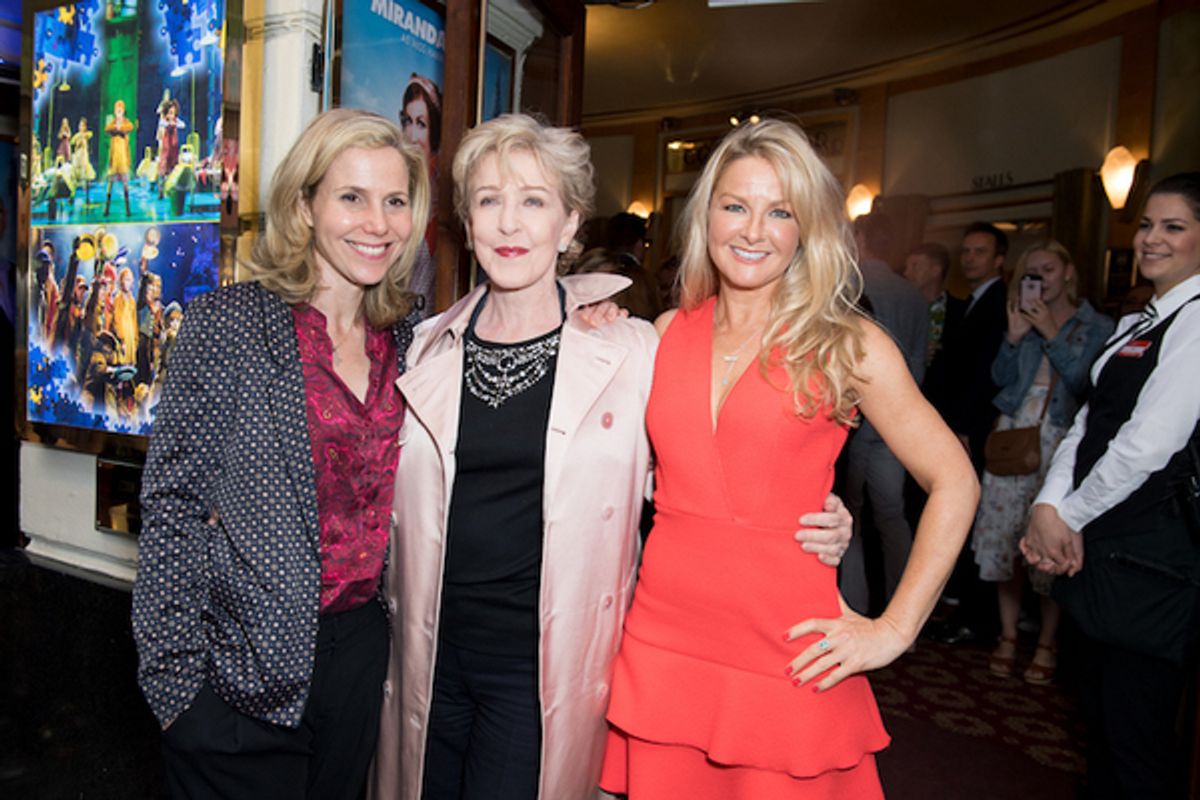 Sally Phillips, Patricia Hodge and Sarah Hadland at 