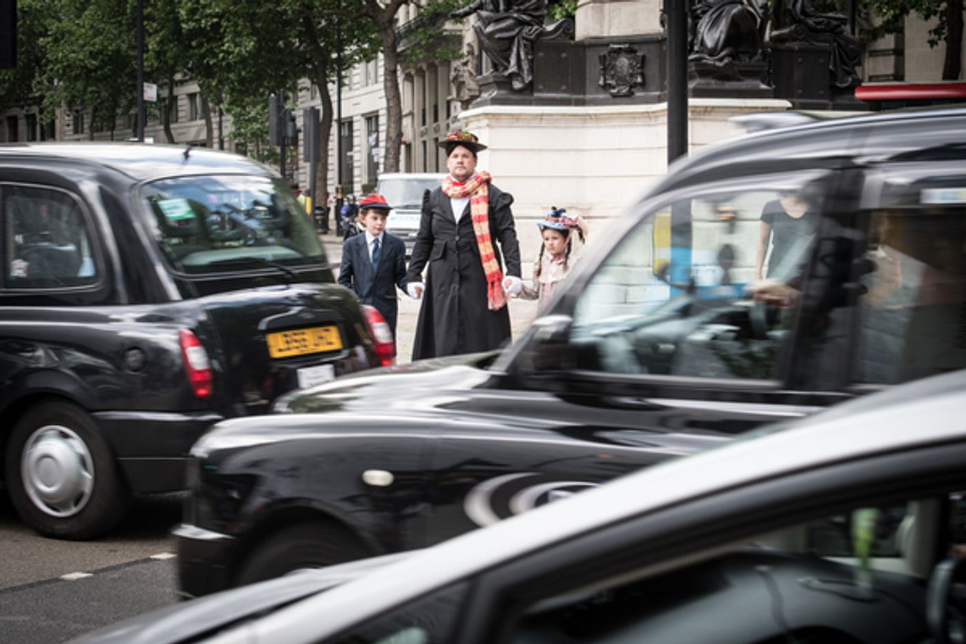 Photo Flash: First Look - James Corden Stops Traffic for 'Crosswalk the Musical: MARY POPPINS' Photo Flash: First Look - James Corden Stops Traffic for 'Crosswalk the Musical: MARY POPPINS' Image