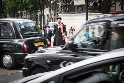 James Corden and cast of Crosswalk the Musical MARY POPPINS Photo