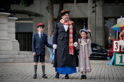 James Corden and cast of Crosswalk the Musical MARY POPPINS Photo