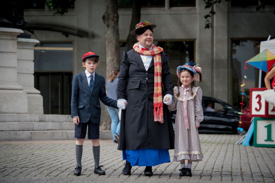 Photo Flash: First Look - James Corden Stops Traffic for 'Crosswalk the Musical: MARY POPPINS' Image