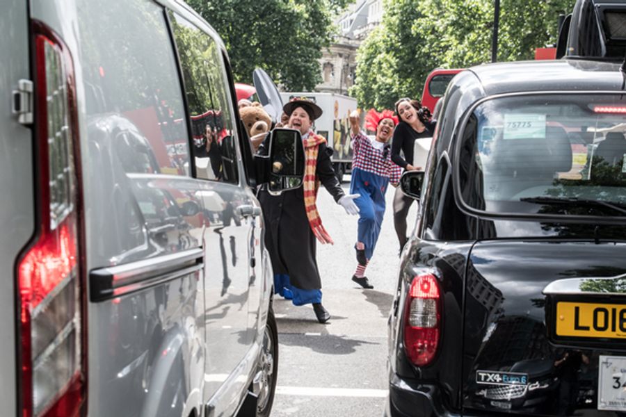 Photo Flash: First Look - James Corden Stops Traffic for 'Crosswalk the Musical: MARY POPPINS' Image