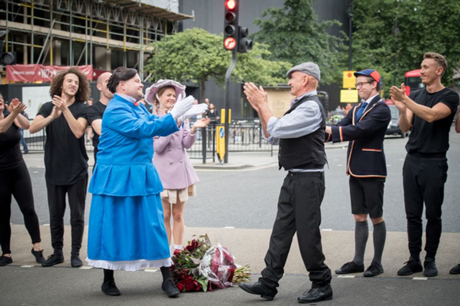 Photo Flash: First Look - James Corden Stops Traffic for 'Crosswalk the Musical: MARY POPPINS' Image