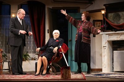 Paxton Whitehead, Mia Dillon, and Kandis Chappell Photo