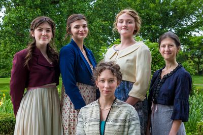 Joelle Odoguardi, Olivia Sawatzki, Beth Josephsen (seated), Emily Grim and Elizabeth  Photo