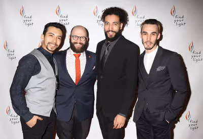 Andrew Mayer, Nick Gaswirth, Heath Saunders and Reed Luplau Photo