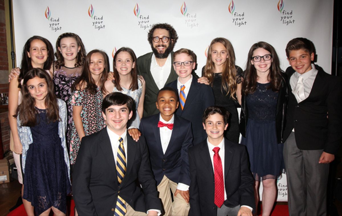 Josh Groban and students from the New Arts Program at 