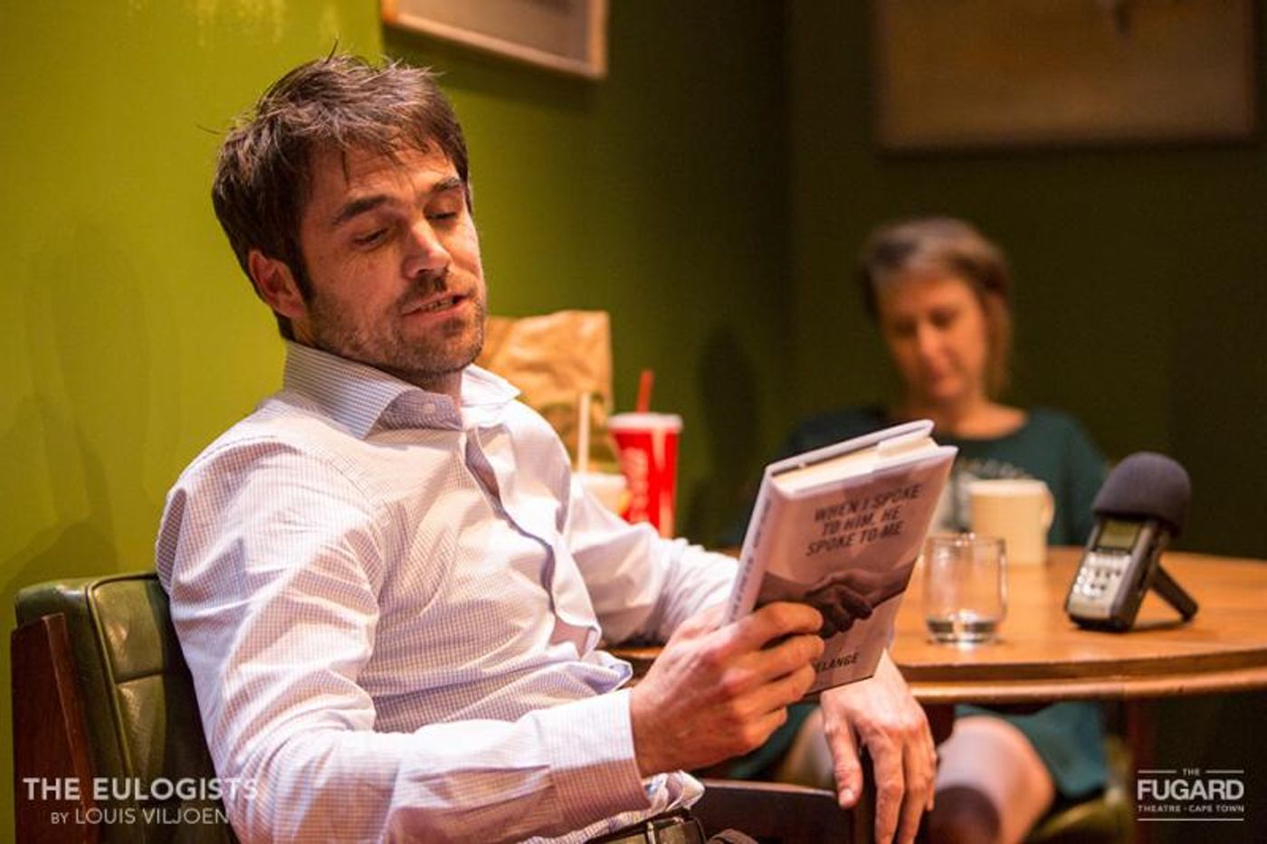 Review: Viljoen Places Observers and the Media In Camera in Philosophical THE EULOGISTS at The Fugard  Image