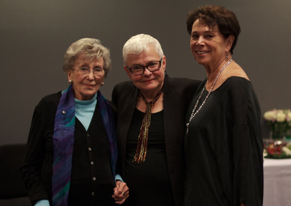 Betty Corwin, Paula Vogel and Linda Winer at 