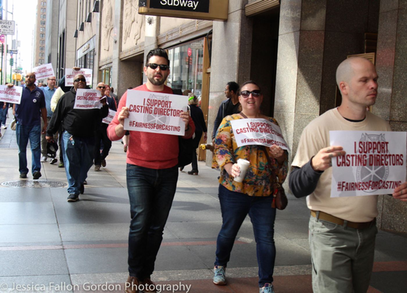 Photo Coverage: Casting Directors Take to the Streets to Rally for Union Contracts Photo Coverage: Casting Directors Take to the Streets to Rally for Union Contracts Image