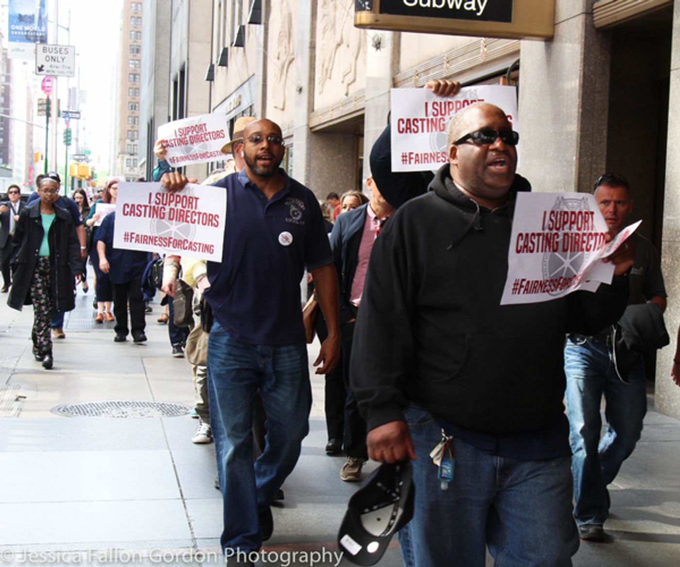 Photo Coverage: Casting Directors Take to the Streets to Rally for Union Contracts Photo Coverage: Casting Directors Take to the Streets to Rally for Union Contracts Image