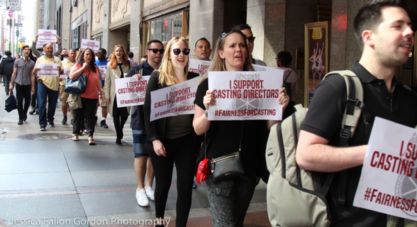 Photo Coverage: Casting Directors Take to the Streets to Rally for Union Contracts Photo Coverage: Casting Directors Take to the Streets to Rally for Union Contracts Image