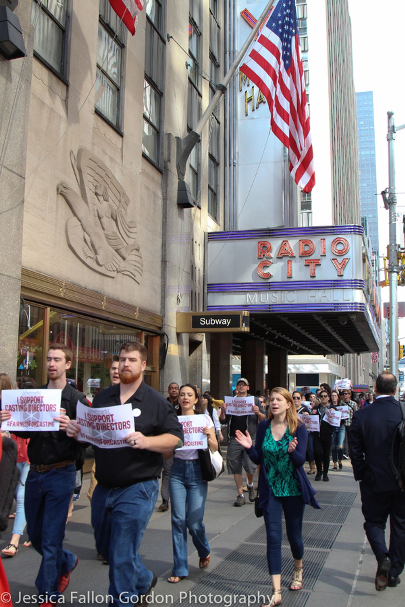 Photo Coverage: Casting Directors Take to the Streets to Rally for Union Contracts Photo Coverage: Casting Directors Take to the Streets to Rally for Union Contracts Image