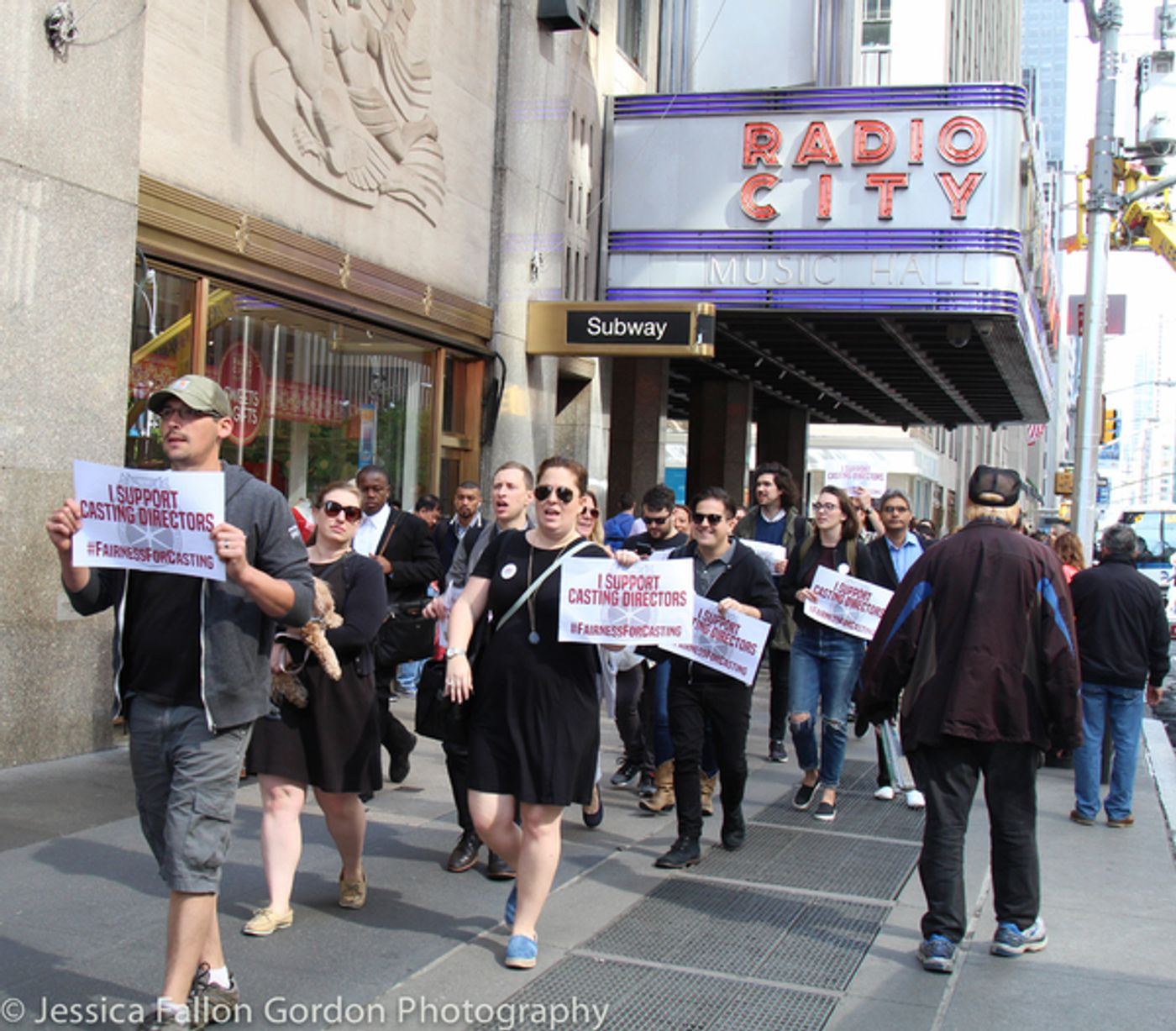 Photo Coverage: Casting Directors Take to the Streets to Rally for Union Contracts Photo Coverage: Casting Directors Take to the Streets to Rally for Union Contracts Image