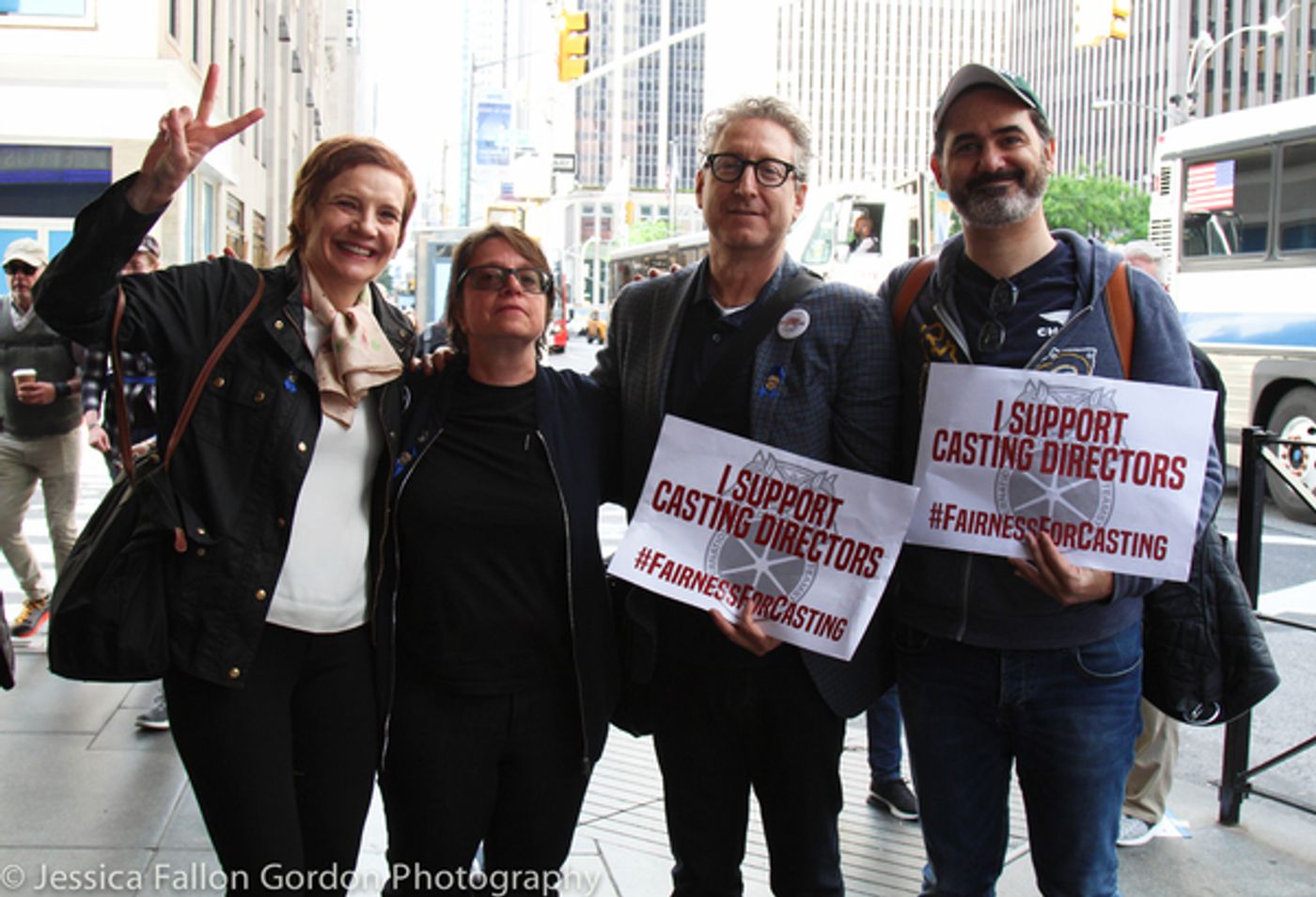 Photo Coverage: Casting Directors Take to the Streets to Rally for Union Contracts Photo Coverage: Casting Directors Take to the Streets to Rally for Union Contracts Image