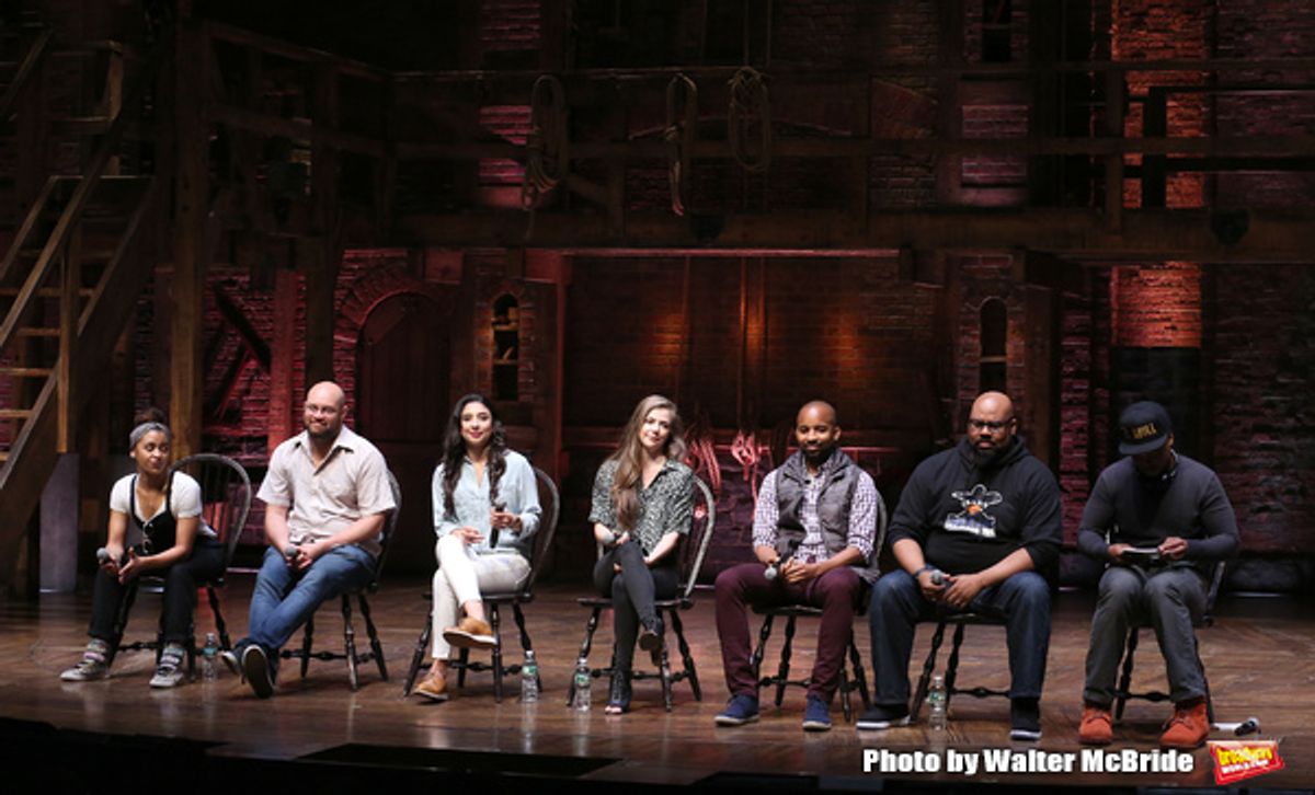 Sasha Hollinger, Gregory Treco and Lauren Boyd, Eliza Ohma, Antuan Magic Raimone, James Monroe Iglehart and J. Quinton Johnson at 