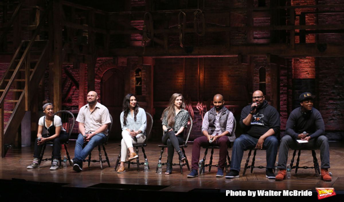 Sasha Hollinger, Gregory Treco and Lauren Boyd, Eliza Ohma, Antuan Magic Raimone, James Monroe Iglehart and J. Quinton Johnson at 