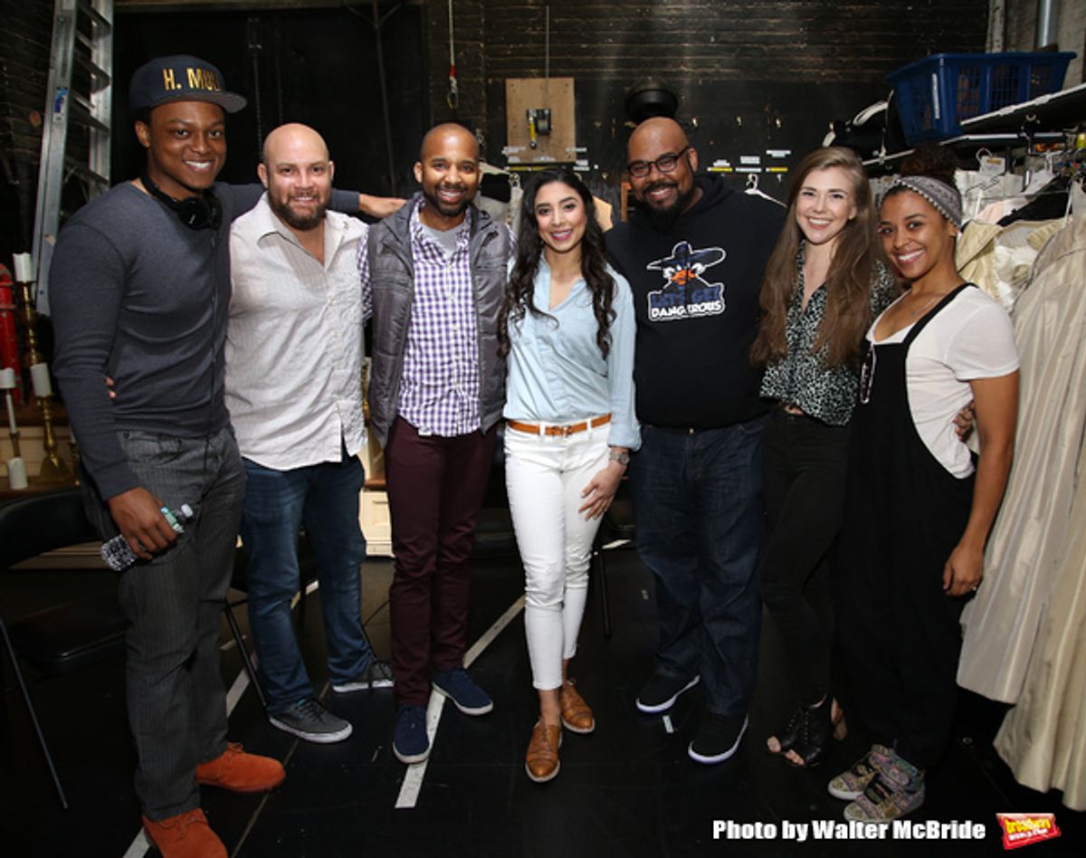 J. Quinton Johnson, Gregory Treco, Antuan Magic Raimone, Lauren Boyd, James Monroe Iglehart, Eliza Ohman and Sasha Hollinger  at 