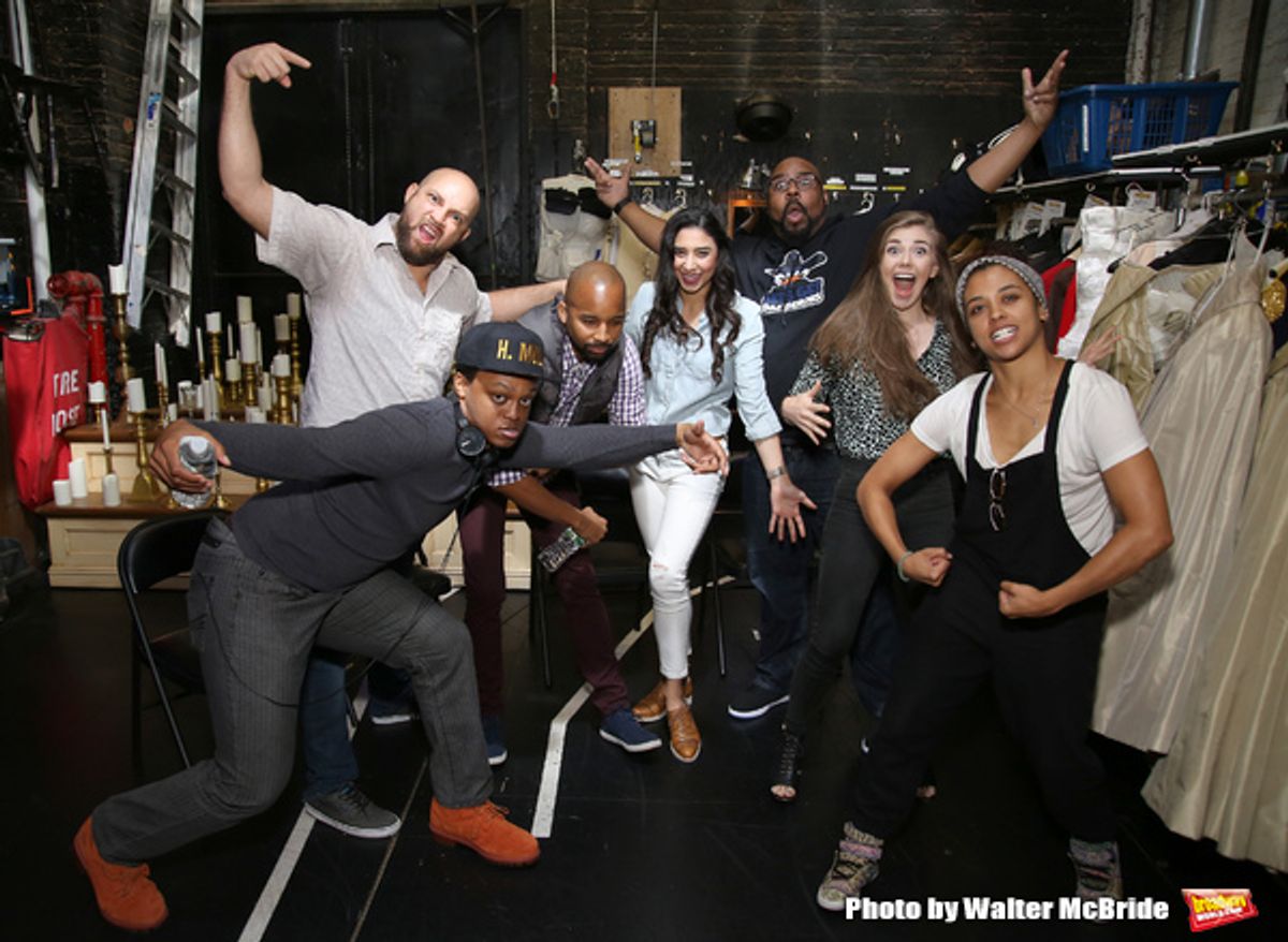 J. Quinton Johnson, Gregory Treco, Antuan Magic Raimone, Lauren Boyd, James Monroe Iglehart, Eliza Ohman and Sasha Hollinger  at 