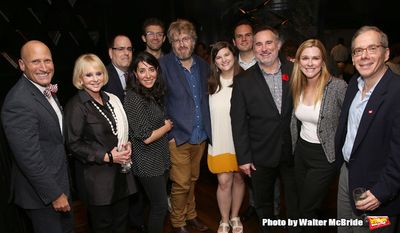Dave Malloy, Rachel Chavkin and Sam Pinkleton with the Board of s  Photo