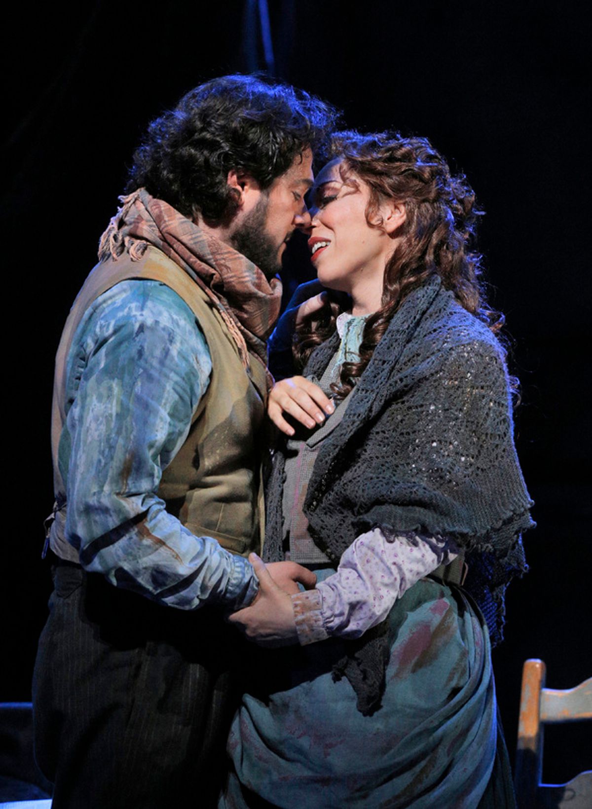 Arturo Chacon-Cruz as Rodolfo and Erika Grimaldi as Mimi at 