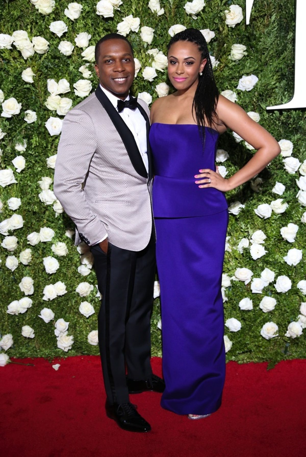 Leslie Odom Jr. and Nicolette Robinson at 