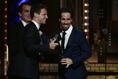 Brian D'Arcy James, Jonathan Groff, Alex Lacamoire Photo