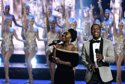 Cynthia Erivo, Leslie Odom Jr.  Photo