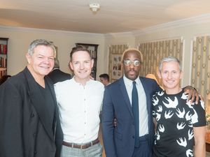 Anthony Drewe, Dan Gillespie Sells, Giles Terera and George Stiles Photo