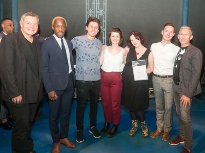 Anthony Drewe, Giles Terera, Tom Lees, Georgia Frost, Claire Rivers, Dan Gillespie Se Photo