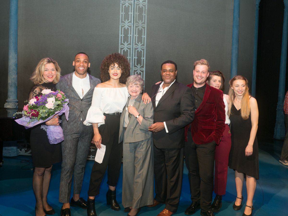 Janie Dee, Shaq Taylor, Izuka Hoyle, Julia McKenzie, Clive Rowe, Oscar Conlon-Morrey, Georgia Frost and Katie Buchholz  at 