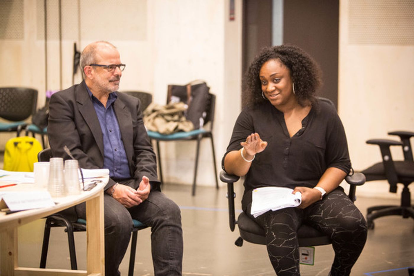 Photo Flash: Inside Rehearsal for New Musical 'COMMITTEE' at Donmar Warehouse  Image