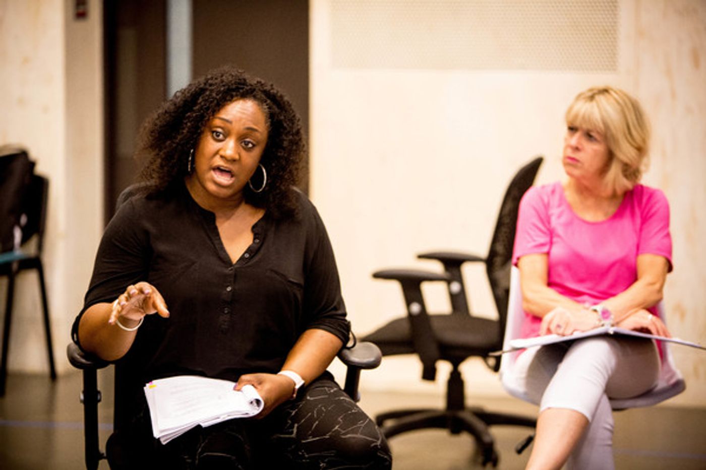 Photo Flash: Inside Rehearsal for New Musical 'COMMITTEE' at Donmar Warehouse  Image