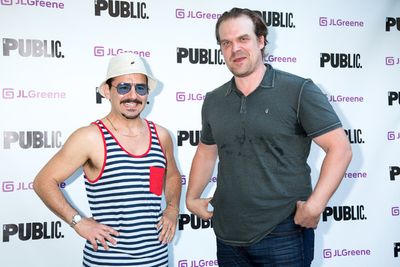Max Casella, David Harbour Photo