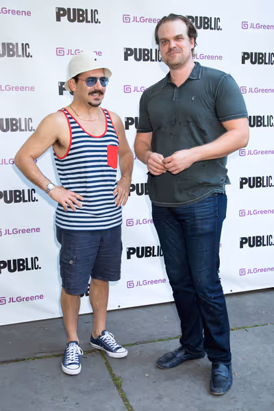 Max Casella, David Harbour Photo