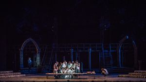 Bryce Ryness, Constantine Maroulis and the company Photo