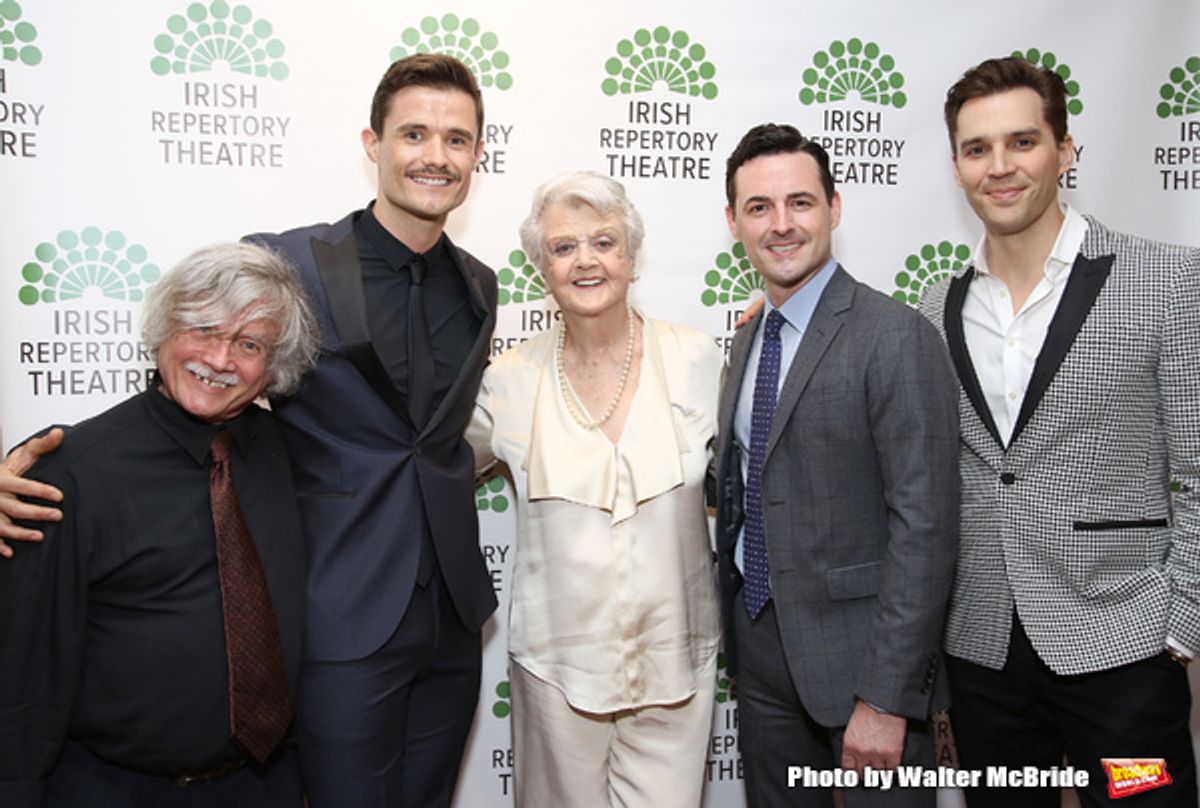Ken Jennings, Mark Evans, Angela Lansbury, Max Von Essen and Ryan Silverman at 
