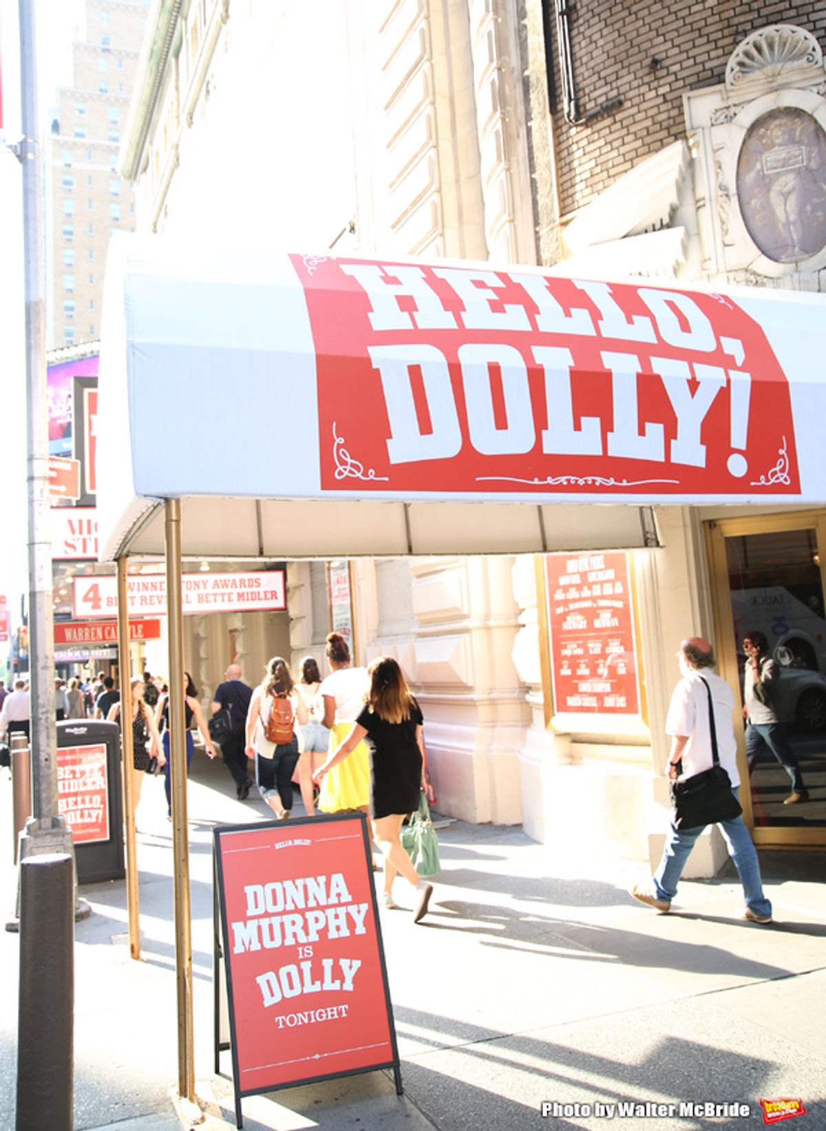 Theatre Marquee for Donna Murphy starring in  'Hello, Dolly' at The Shubert Theatre on June 13, 2017 in New York City. at 