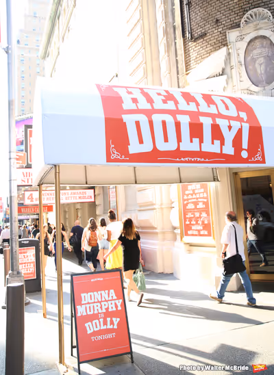Theatre Marquee for Donna Murphy starring in  'Hello, Dolly' at The Shubert Theatre o Photo